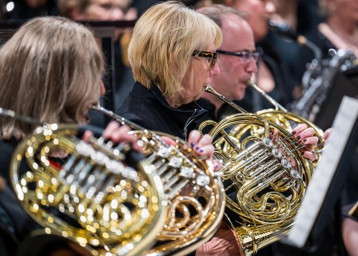 Norwich Philharmonic Orchestra and Chorus, with Jill Morton, piano, Judy Louie Brown, mezzo-soprano, Matthew Andrews and Ashley Grote, conductors. Photograph Bill Smith for Norwich Phil.